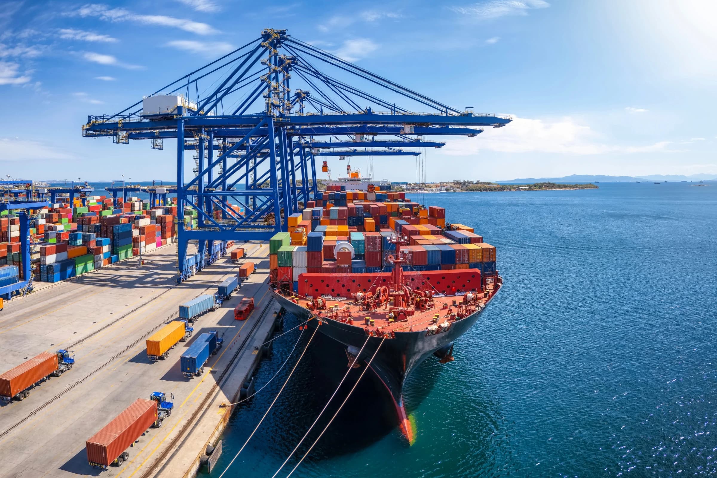 Industrial logistics background